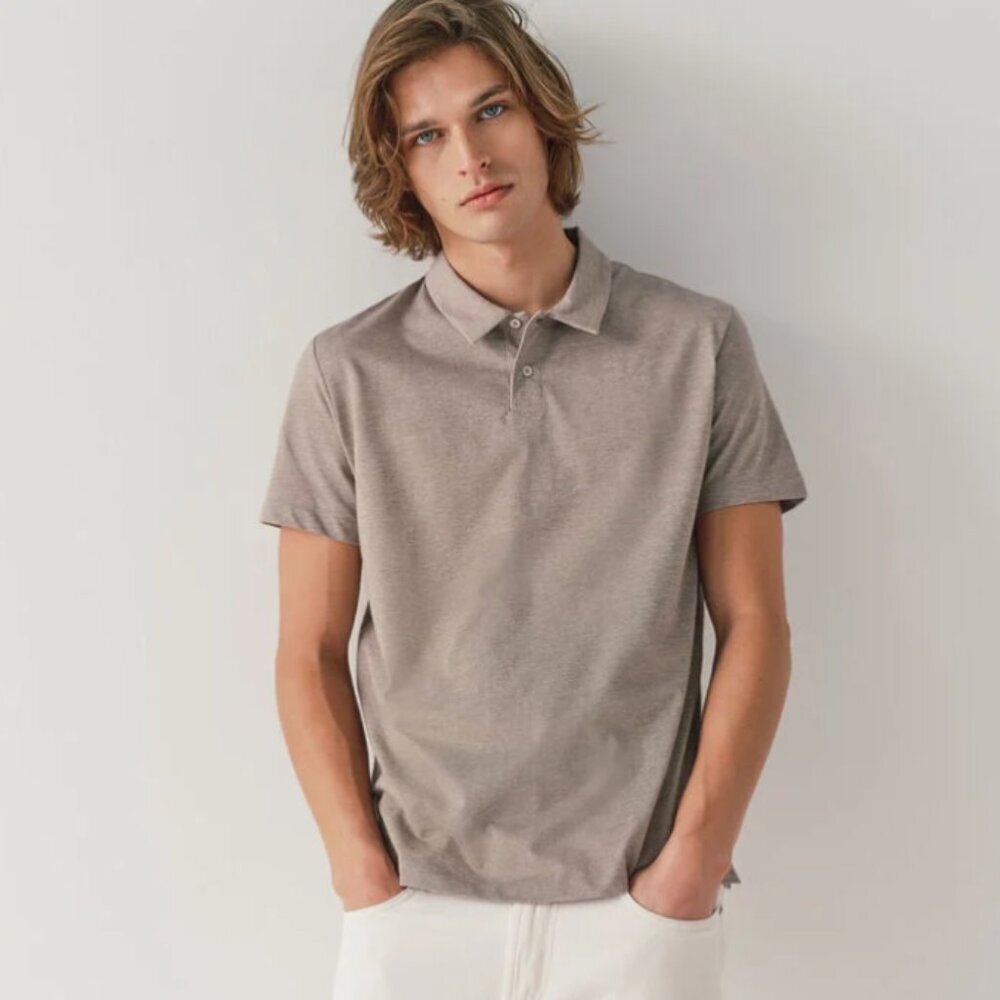 IKKS In & Out Men's Cotton Blend Knit Polo Shirt - XXL